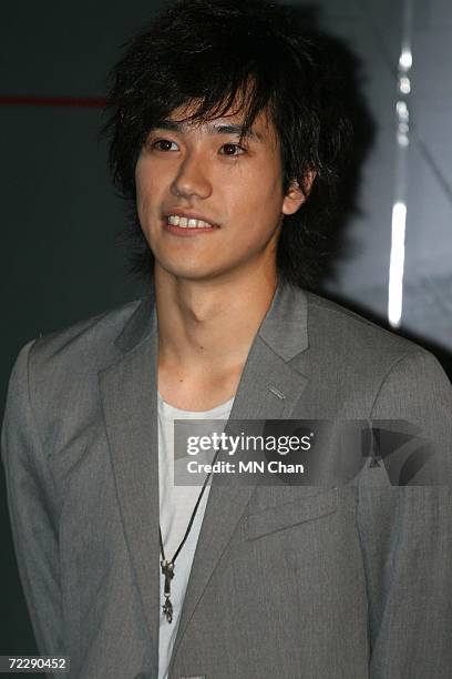 Japanese actor Kenichi Matsuyama attends a promotion of his new movie " Death Note: The Last Name " on October 28, 2006 in Hong Kong, China. The...