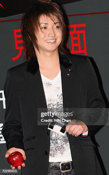 Japanese actor Tatsuya Fujiwara attends a promotion of his new movie " Death Note: The Last Name " on October 28, 2006 in Hong Kong, China. The first...