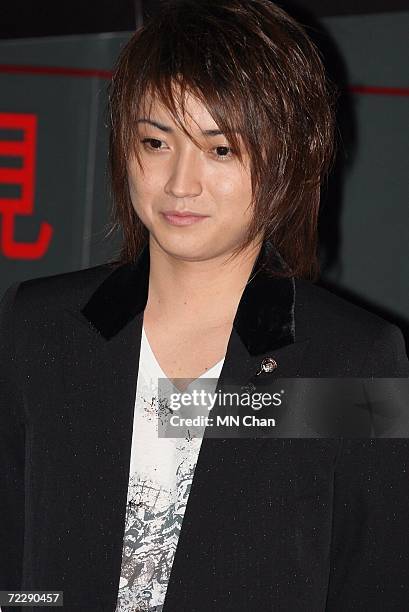 Japanese actor Tatsuya Fujiwara attends a promotion of his new movie " Death Note: The Last Name " on October 28, 2006 in Hong Kong, China. The first...