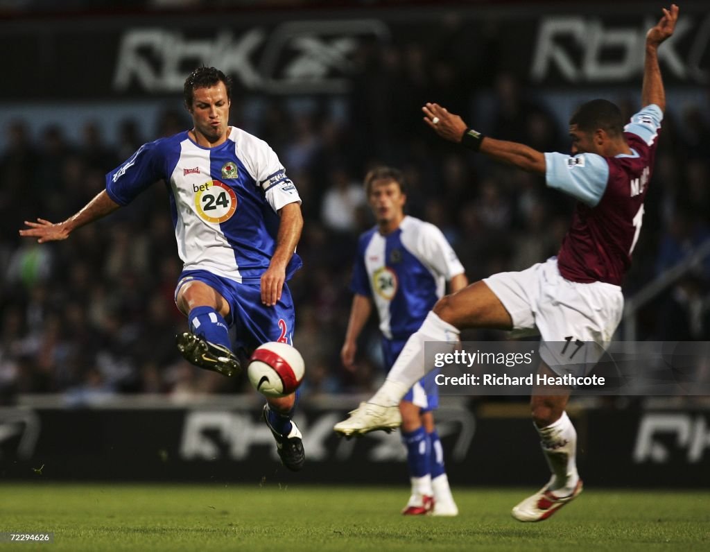 FA Barclays Premiership:  West Ham United v Blackburn Rovers