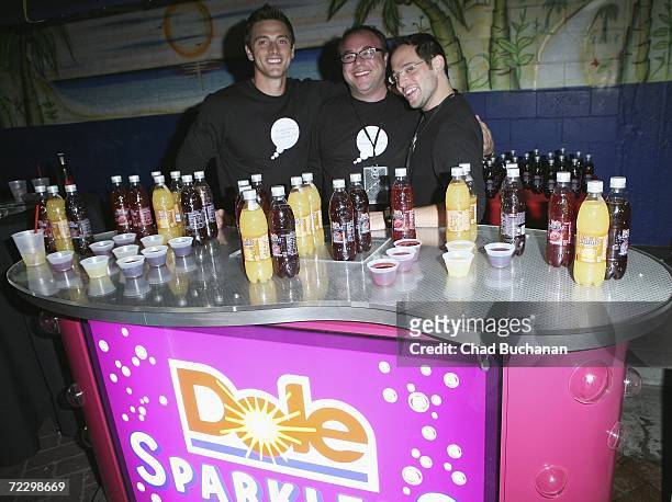 Dole provides complimentary drinks at Airparty Hollywood's benefit for the Trevor Project at The Los Angeles Theatre on October 29, 2006 in Los...