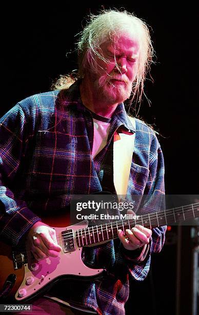 Widespread Panic guitarist Jimmy Herring performs at the Vegoose music festival at Sam Boyd Stadium's Star Nursery Field October 29, 2006 in Las...