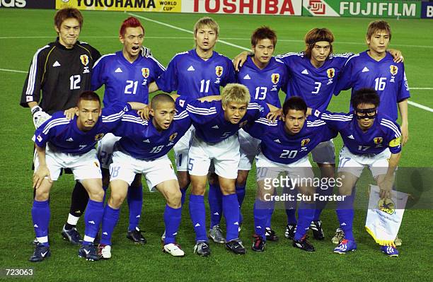 Japan team group taken before the FIFA World Cup Finals 2002 Group H match between Japan and Russia played at the International Stadium Yokohama, in...