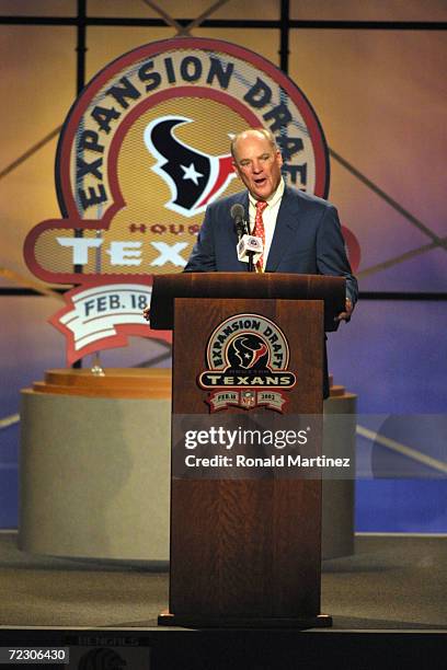 Team owner Bob McNair during the Texans Expension Draft at George R. Brown Convention Center in Houston, Texas. DIGITAL IMAGE. Mandatory Credit:...