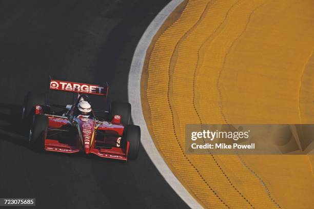 Alex Zanardi of Italy drives the Target Ganassi Racing Reynard 96I Honda during testing for the Championship Auto Racing Teams 1996 PPG Indy Car...