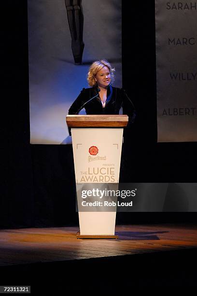 Comedian Caroline Rhea hosts photography's 4th Annual Lucie Awards at the American Airlines Theatre October 30, 2006 in New York City.