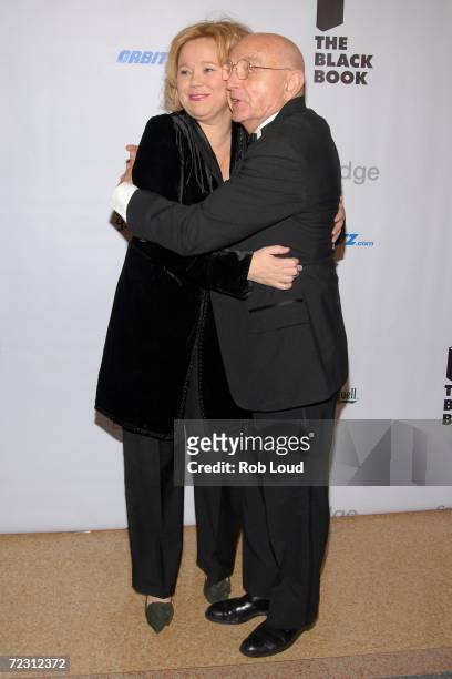 Duane Michals, an achievement in portraiture honoree, and comedian Caroline Rhea arrive for the 4th Annual Lucie Awards at the American Airlines...