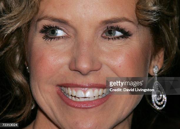 Television news anchor Katie Couric attends the Museum of Television & Radio's annual Los Angeles gala at the Regent Beverly Wilshire Hotel on...