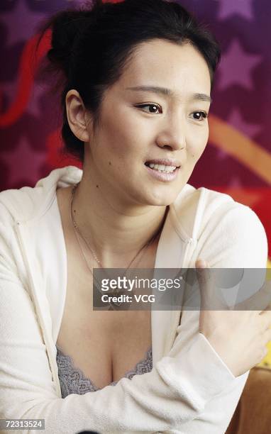Chinese actress Gong Li attends the premiere of the film Miami Vice on October 30, 2006 in Beijing, China.