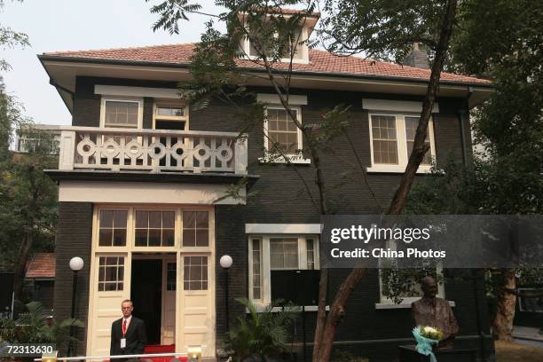 German Rabe China 13 Opening Ceremony For Renovated Residence Of John Rabe Stock Photos ...