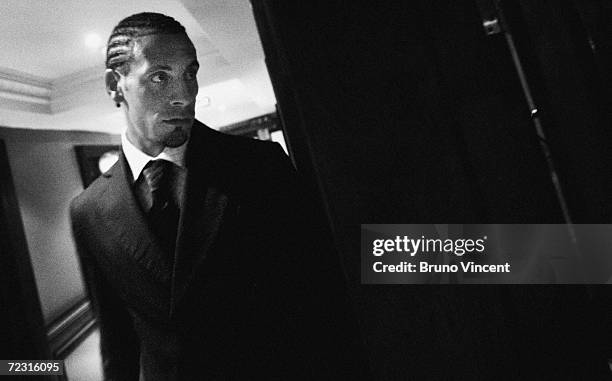 Manchester United footballer Rio Ferdinand arrives for a press conference after his appeal to lift his eight month ban for missing a drugs test...