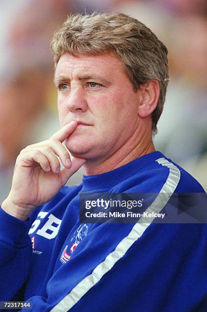 Portrait of Crystal Palace manager Steve Bruce during the pre-season friendly against Oxford United at the Kassam Stadium in Oxford, England....