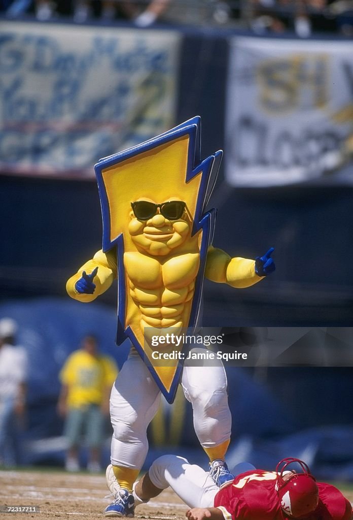 Chargers Bolt Mascot