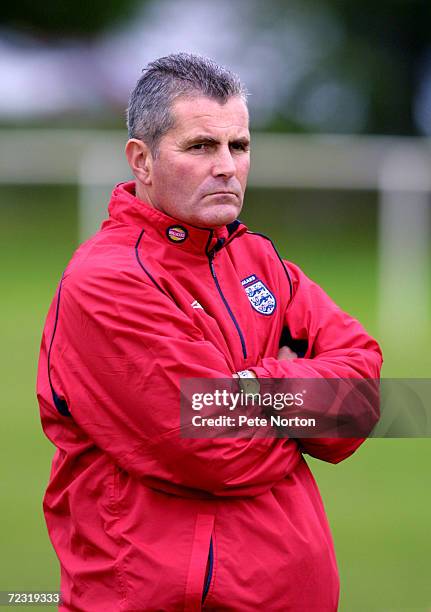 Portrait of Martin Hunter the England Under16 Head Coach taken at a training session in Northampton England. DIGITAL IMAGE. Mandatory Credit: Pete...