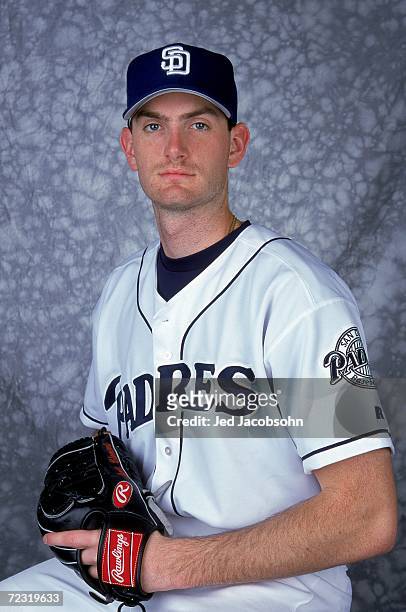 Pitcher Matt Clement of the San Diego Padres poses for a studio portrait during Photo Day in Phoenix, Arizona. Mandatory Credit: Jed Jacobsohn...