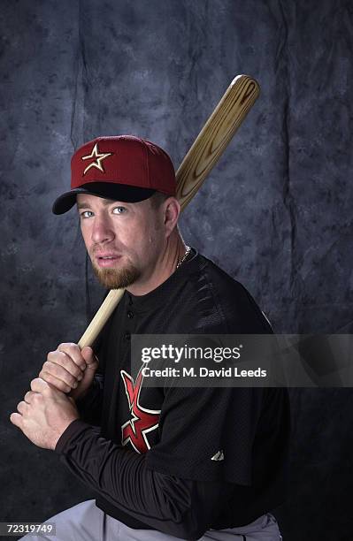 Portrait of INF Jeff Bagwell during the Houston Astros media day at Osceola County Stardium in Kissimmee, FloridaDIGITAL IMAGE Photographer: M. David...
