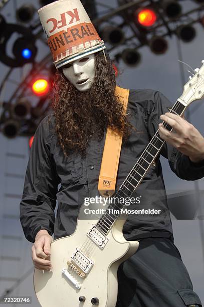 Buckethead and Praxis perform as part of "Vegoose 2006" at Sam Boyd Stadium's Star Nursery Field on October 28, 2006 in Las Vegas, Nevada.