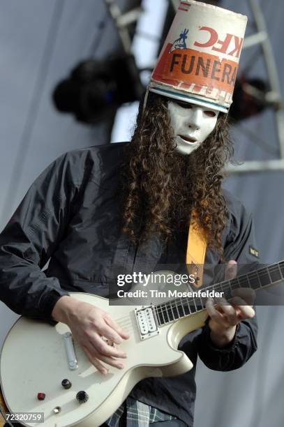 Buckethead and Praxis perform as part of "Vegoose 2006" at Sam Boyd Stadium's Star Nursery Field on October 28, 2006 in Las Vegas, Nevada.