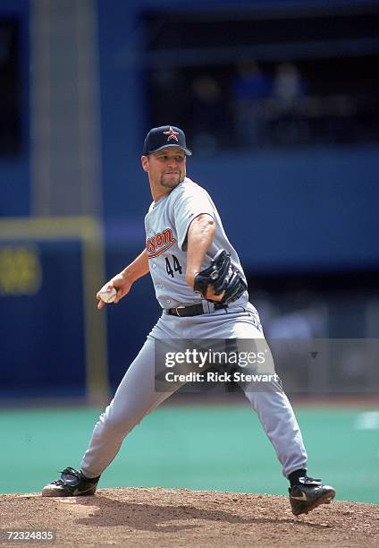 Pitcher Chris Holt of the Houston Astros during the game against the Pittsburgh Pirates at Three Rivers Stadium in Pittsburgh, Pennsylvania. The...