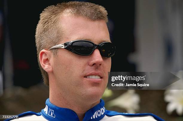 Jeremy Mayfield looking on before the Food City 500 of the NASCAR Winston Cup Series at the Bristol Motor Speedway in Bristol, Tennessee. Mandatory...