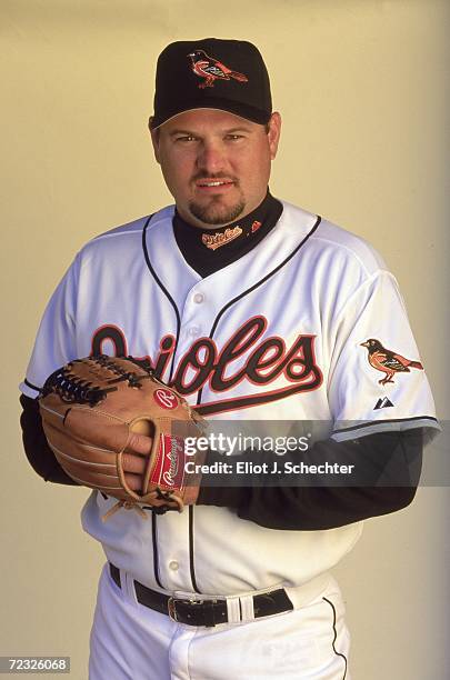 Pitcher Pat Rapp of the Baltimore Orioles poses for a studio portrait ...