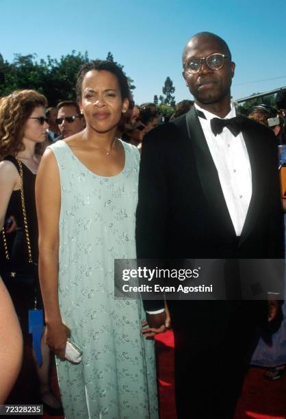 Actor Andre Braugher with his wife Ami Brabson during the Emmy Awards ceremony September 13, 1998 in Los Angeles, CA.