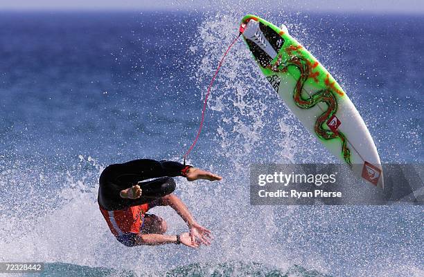 Jake Paterson of Australia in action during the Rip Curl Pro, which is round two of the ASP World Championship Tour, at Woolamai Beach on March 31,...