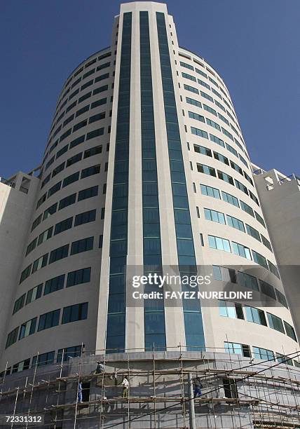 Picture taken 31 October 2006 shows a general view of Al-Quds commercial center constructed by a Chinese construction company. Al Quds center is...