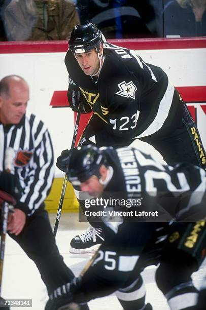 Left wing Greg Adams of the Dallas Stars in action during a game against the Phoenix Coyotes at the America West Arena in Phoenix, Arizona. The...