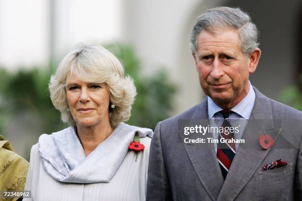 Prince Charles, Prince of Wales and Camilla, Duchess of Cornwall attend an Interfaith seminar at the Governor's Residence in Lahore on November 2,...