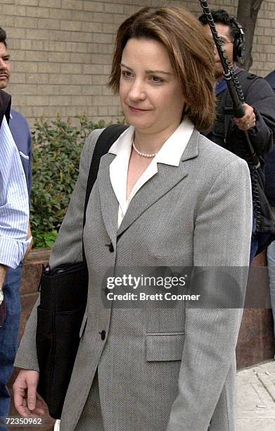 Dr. Lucy Puryear, an expert witness in the Andrea Yates trial, arrives at Harris County Criminal courts building for the sentencing phase of Yates''...