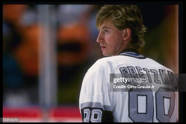 Center Wayne Gretzky of the Los Angeles Kings. Mandatory Credit: Otto Greule Jr. /Allsport