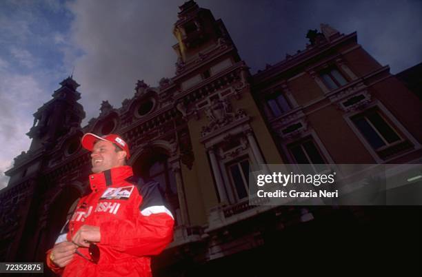 Tommi Makinen of Finland driving the Mitsubishi Lancer EVO VI WRC during the FIA World Rally Championships Monte Carlo Rally in Monte Carlo, Monaco....