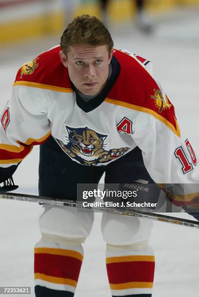 Pavel Bure of the Florida Panthers during the game against the Phoenix Coyotes at National Car Rental Center in Sunrise, Florida. The Coyotes beat...