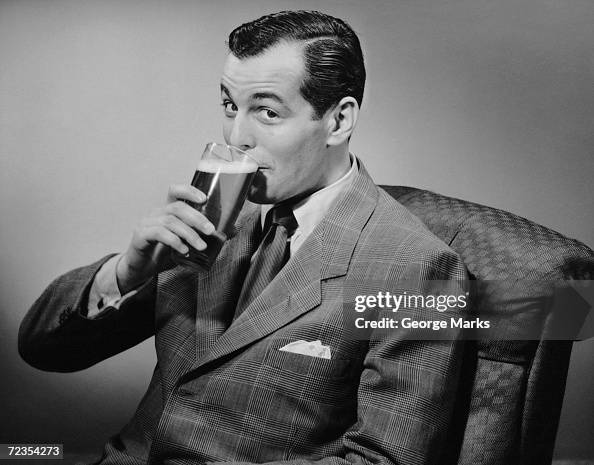 Man drinking beer Man drinking beer