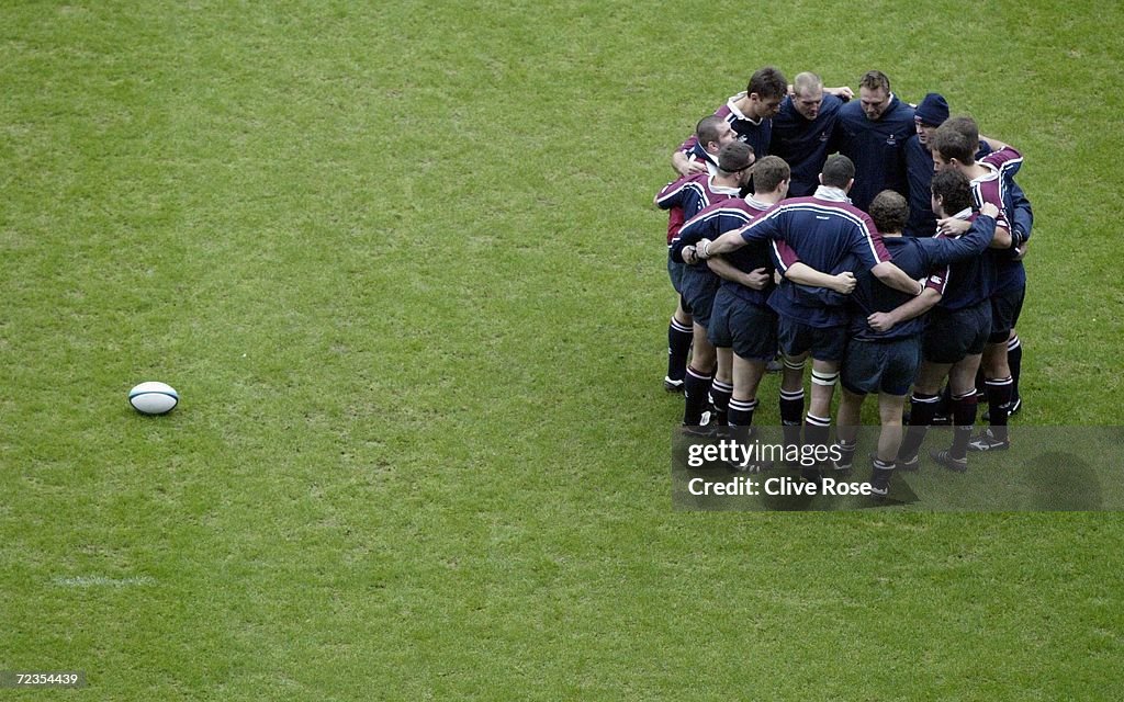 Rotherham players prepare