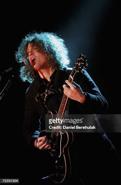 David Keuning and The Killers performs on stage during the 13th annual MTV Europe Music Awards 2006 at the Radhausplasden on November 2, 2006 in...