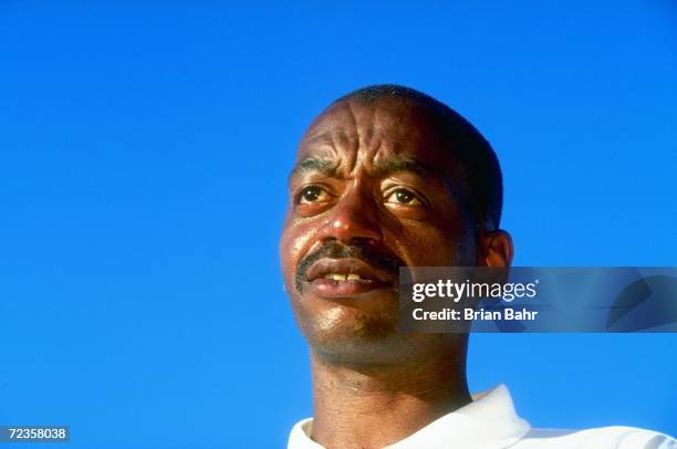 Coach Austin Daniels of the Colorado Buffaloes looks on during a women''s soccer game against the North Carolina Tar Heels at the Pleasant View...