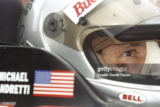 Michael Andretti of the Newman Haas Racing sits in his Lola Ford 96 during the Molson Indy in Vancouver, British Columbia, Canada. Mandatory Credit:...