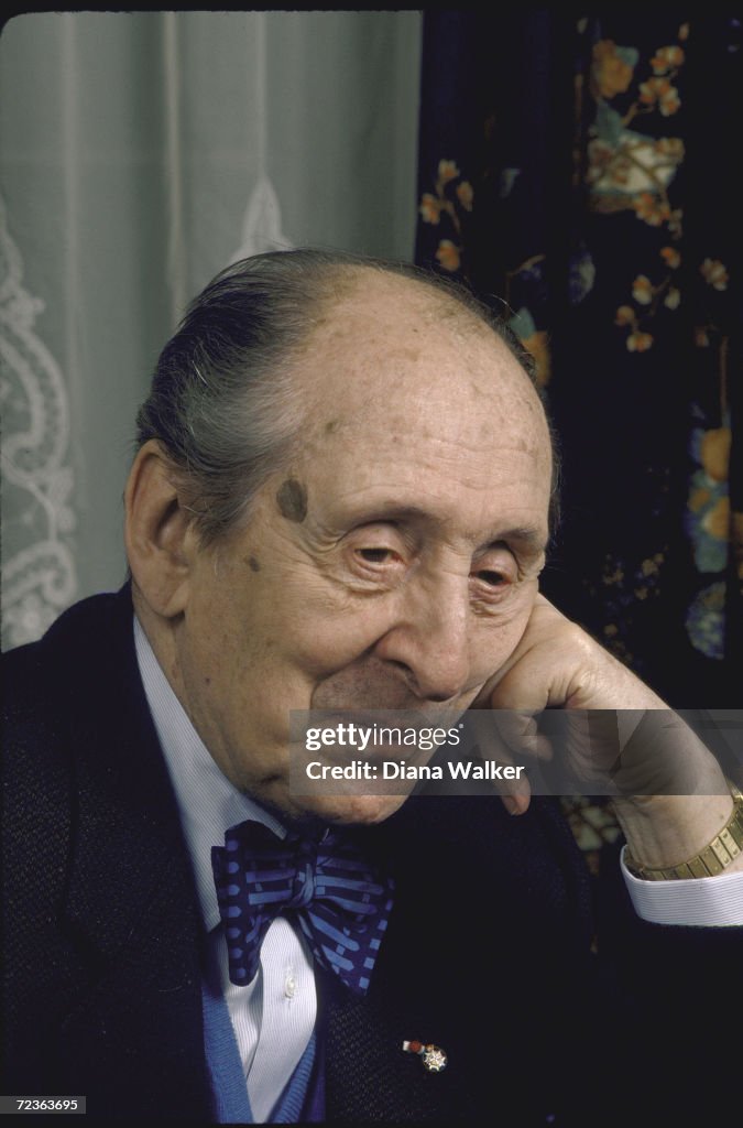 Pianist Vladimir Horowitz at home