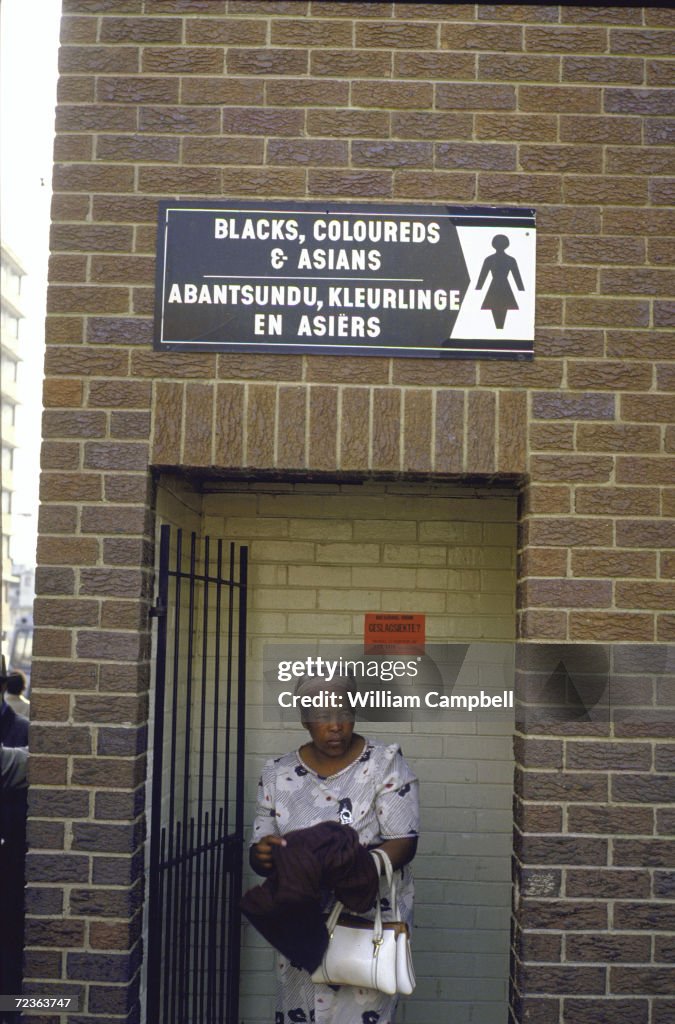 Toilets restricted to use by "Black Coloreds & Asians"