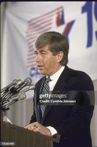 Rep. Jack Kemp speaking at CPAC conference.