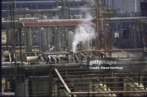 Pemex oil refinery.