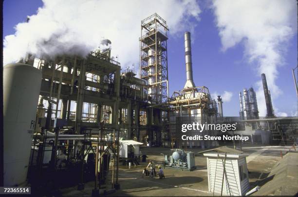 Pemex oil refinery.