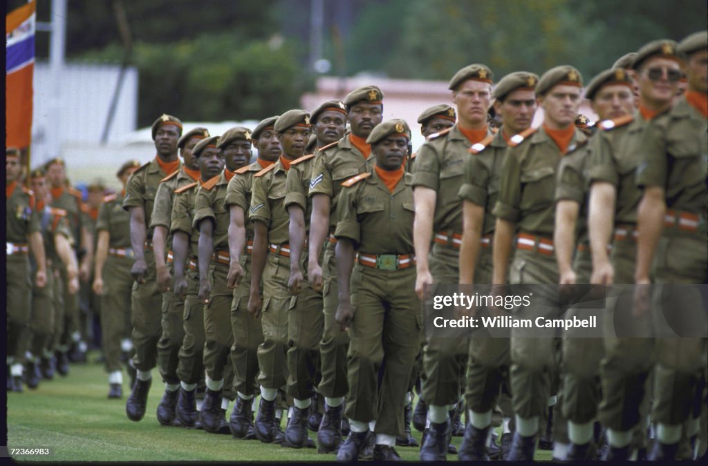 Pareding South African troops parading during Chief of Staff changeover... News ...
