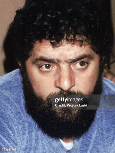 Luiz Inacio Lula da Silva - Brazilian trade union activist, leader of the Workers' Party. Rome, Italy, on January 16th, 1981.