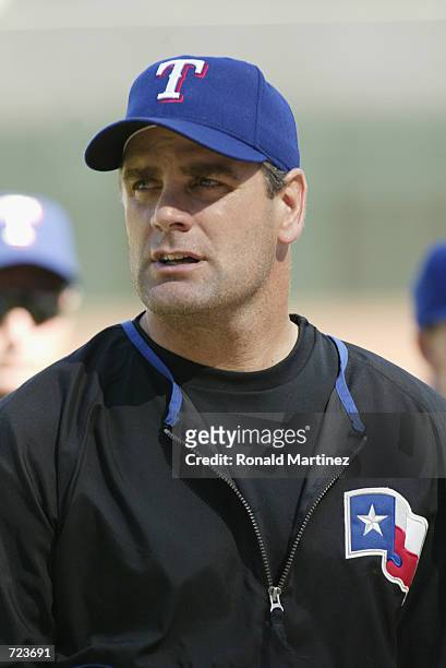 Kenny Rogers of the Texas Rangers waits for the play during the game against the Kansas City Royals at The Ballpark in Arlington, Texas on June 2,...