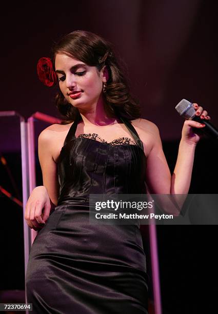 Singer Alexa Ray Joel performs at the 2006 Princess Grace Foundation-USA Awards Gala at Cipriani 42nd Street November 2, 2006 in New York City.