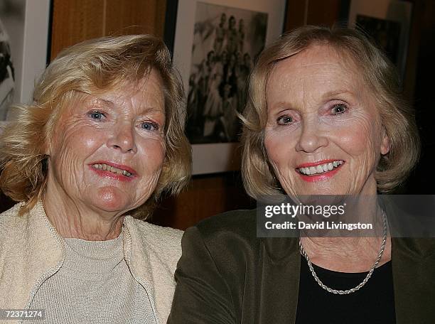 Actresses Carol Lynley and Eva Marie Saint attend a centennial tribute to director/screenwriter Otto Preminger at the Academy of Motion Picture Arts...