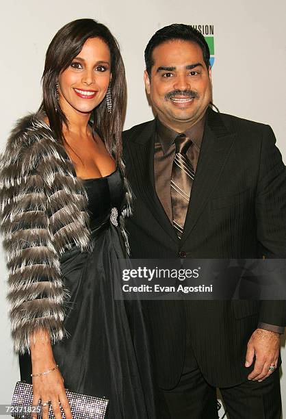 Alexandra and Gilberto Santa Rosa attend the 7th Annual Latin Grammy Awards at Madison Square Garden November 2, 2006 in New York City.